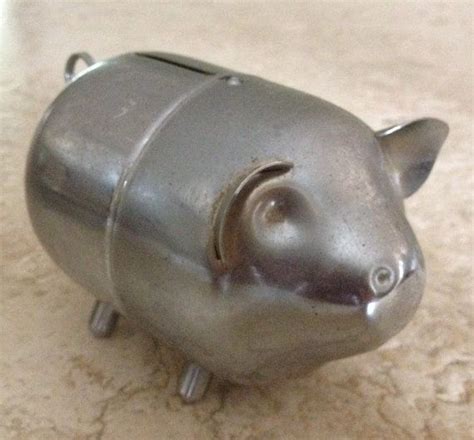 antique metal coin box|metal piggy bank.